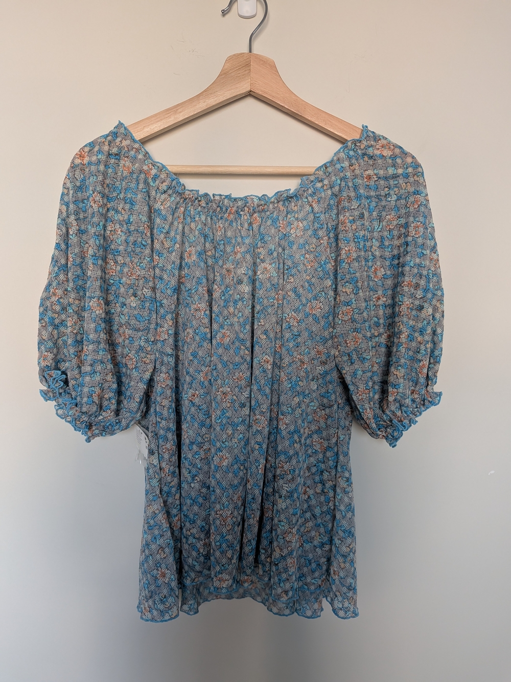 Free People Floral Astra Peasant Top - Picture 2 of 5